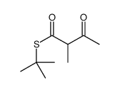 S-tert-butyl 2-methyl-3-oxobutanethioate Structure