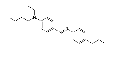 N-butyl-4-[(4-butylphenyl)diazenyl]-N-ethylaniline Structure