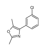 4-(3-chlorophenyl)-2,5-dimethyl-1,3-oxazole Structure