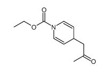 ethyl 4-(2-oxopropyl)-4H-pyridine-1-carboxylate Structure