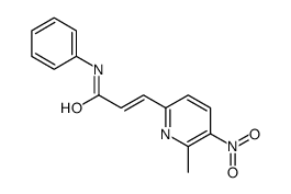 3-(6-methyl-5-nitropyridin-2-yl)-N-phenylprop-2-enamide Structure
