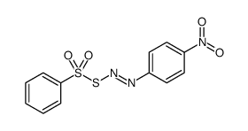 Benzenesulfonothioic acid, S-[2-(4-nitrophenyl)diazenyl] ester结构式