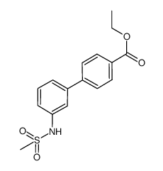 3'-methanesulfonylamino-biphenyl-4-carboxylic acid ethyl ester结构式