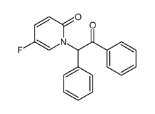 5-fluoro-1-(2-oxo-1,2-diphenylethyl)pyridin-2-one结构式