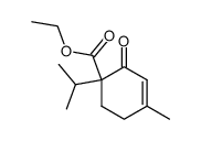 1-isopropyl-4-methyl-2-oxo-cyclohex-3-enecarboxylic acid ethyl ester Structure