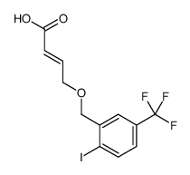 4-[[2-iodo-5-(trifluoromethyl)phenyl]methoxy]but-2-enoic acid Structure