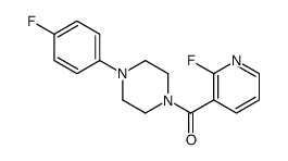 [4-(4-fluorophenyl)piperazin-1-yl]-(2-fluoropyridin-3-yl)methanone Structure