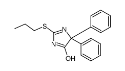 4,4-diphenyl-2-propylsulfanyl-1H-imidazol-5-one Structure