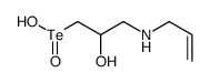 2-hydroxy-3-(prop-2-enylamino)propane-1-tellurinic acid结构式