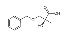 (S)-3-(benzyloxy)-2-hydroxy-2-methylpropanoic acid结构式