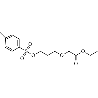 2-(3-(甲苯磺酰氧基)丙氧基)乙酸乙酯结构式