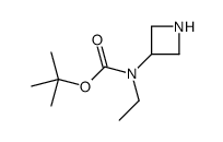 氮杂啶-3-基(乙基)氨基甲酸叔丁酯结构式