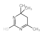 4,4,6-Trimethyl-4,5-dihydropyrimidine-2-thiol结构式
