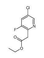ethyl 2-(5-chloro-3-fluoropyridin-2-yl)acetate Structure