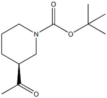 (R)-N-BOC-3-乙酰基哌啶结构式