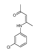 4-(3-chloroanilino)pent-3-en-2-one结构式