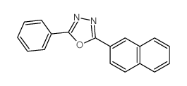 2-naphthalen-2-yl-5-phenyl-1,3,4-oxadiazole Structure