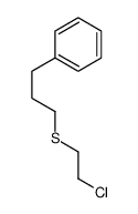 3-(2-chloroethylsulfanyl)propylbenzene结构式