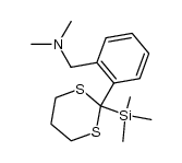 2-[o-(N,N-Dimethylaminomethyl)-phenyl]-2-trimethylsilyl-1,3-dithiane结构式