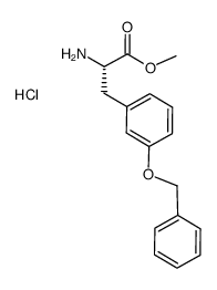 methyl 3-[(phenylmethyl)oxy]-L-phenylalaninate hydrochloride Structure