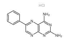 2,4-Diamino-6-phenylpteridine hydrochloride结构式