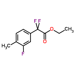 Ethyl difluoro(3-fluoro-4-methylphenyl)acetate Structure