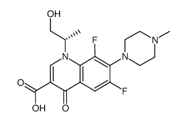 左氧氟沙星羟基酸结构式