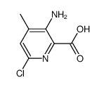 3-Amino-6-chloro-4-Methylpicolinic acid Structure