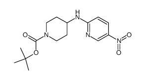 tert-Butyl 4-(5-nitropyridine-2-ylamino)piperidine-1-carboxylate结构式