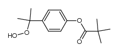 1-methyl-1-(4-pivaloyloxy-phenyl)-ethyl hydroperoxide Structure
