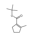 tert-butyl 2-methylcyclopent-1-enecarboxylate结构式