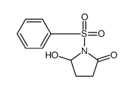 1-(benzenesulfonyl)-5-hydroxypyrrolidin-2-one结构式