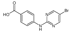 4-[(5-溴-2-嘧啶)氨基]苯甲酸结构式