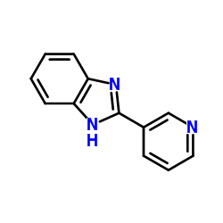 2-(3-吡啶基)-1H-苯并咪唑结构式
