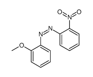 (2-methoxyphenyl)-(2-nitrophenyl)diazene结构式
