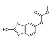 Carbonic acid, 2,3-dihydro-2-oxo-6-benzothiazolyl methyl ester (9CI) Structure