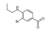 2-溴-4-硝基-N-丙基苯胺结构式