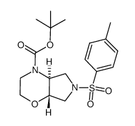 tert-butyl (4aS,7aS)-6-tosylhexahydropyrrolo[3,4-b][1,4]oxazine-4(4aH)-carboxylate Structure