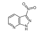 3-硝基-1H-吡唑并[3,4-B]吡啶结构式