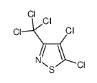4,5-dichloro-3-(trichloromethyl)-1,2-thiazole结构式