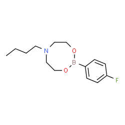 4-Fluorophenylboronic acid N-butyldiethanolamine ester Structure