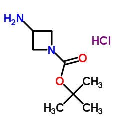 3-氨基氮杂丁烷-1-羧酸叔丁酯盐酸盐结构式