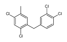 1,5-dichloro-2-[(3,4-dichlorophenyl)methyl]-4-methylbenzene Structure