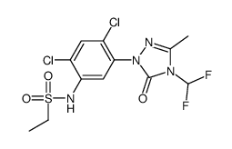 N-[2,4-dichloro-5-[4-(difluoromethyl)-3-methyl-5-oxo-1,2,4-triazol-1-yl]phenyl]ethanesulfonamide Structure