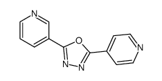 2-[(3-pyridyl)]-5-[(4-pyridyl)]-1,3,4-oxadiazole结构式