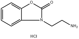 3-(2-氨基乙基)-2,3-二氢-1,3-苯并噁唑-2-酮盐酸结构式