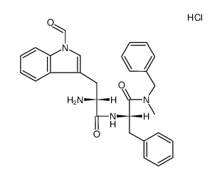 H-D-Trp(CHO)-Phe-NMeBzl*HCl Structure