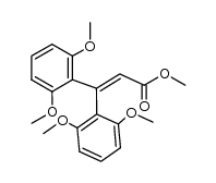 3,3-bis(2,6-dimethoxyphenyl)acrylic acid methyl ester Structure
