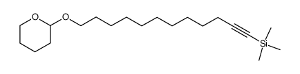 trimethyl[12-(tetrahydro-2H-pyran-2-yloxy)dodec-1-ynyl]silane结构式