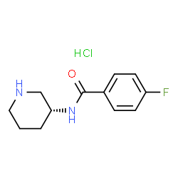 (R)-4-Fluoro-N-(piperidin-3-yl)benzamidehydrochloride结构式